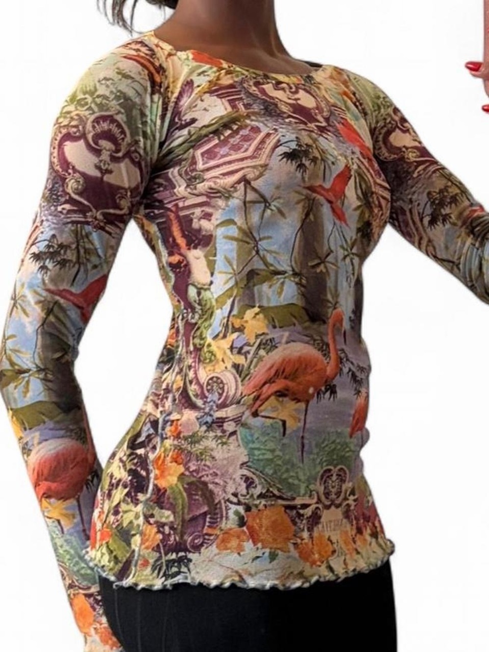 Rare Jean Paul Gaultier flamingo top